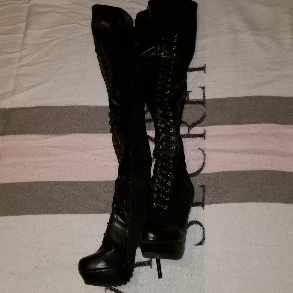 Thigh high heels